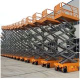 Self-driving hydraulic scissor lift platform 5~14 meters 350kg capacity